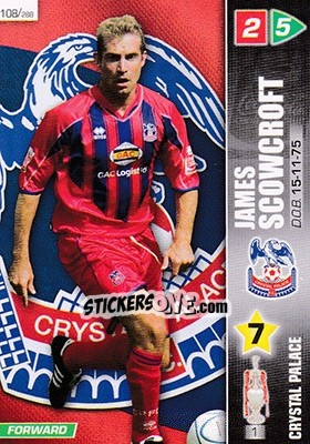 Sticker James Scowcroft - Coca-Cola Championship 2007-2008 n. 108 - Panini