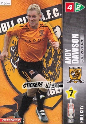 Sticker Andy Dawson - Coca-Cola Championship 2007-2008 n. 113 - Panini