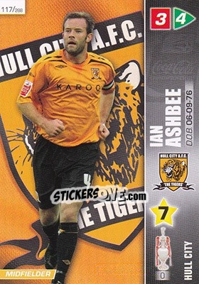 Sticker Ian Ashbee - Coca-Cola Championship 2007-2008 n. 117 - Panini