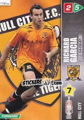 Sticker Richard Garcia - Coca-Cola Championship 2007-2008 n. 119 - Panini