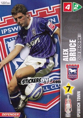 Sticker Alex Bruce - Coca-Cola Championship 2007-2008 n. 122 - Panini