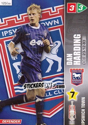 Sticker Dan Harding - Coca-Cola Championship 2007-2008 n. 125 - Panini