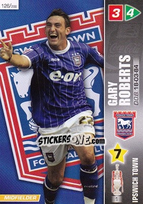 Sticker Gary Roberts - Coca-Cola Championship 2007-2008 n. 126 - Panini