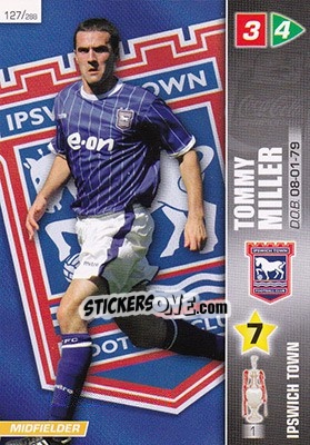 Sticker Tommy Miller - Coca-Cola Championship 2007-2008 n. 127 - Panini