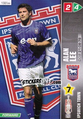 Sticker Alan Lee - Coca-Cola Championship 2007-2008 n. 132 - Panini