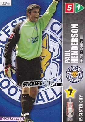 Sticker Paul Henderson - Coca-Cola Championship 2007-2008 n. 133 - Panini