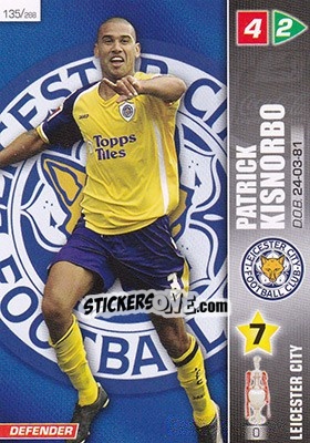 Sticker Patrick Kisnorbo - Coca-Cola Championship 2007-2008 n. 135 - Panini