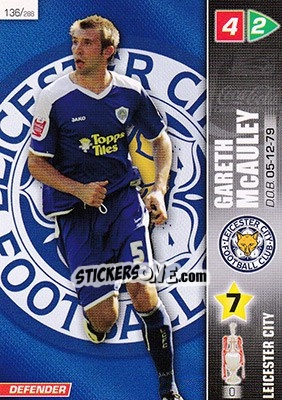 Sticker Gareth McAuley - Coca-Cola Championship 2007-2008 n. 136 - Panini