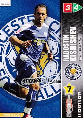 Sticker Radostin Kishishev - Coca-Cola Championship 2007-2008 n. 140 - Panini