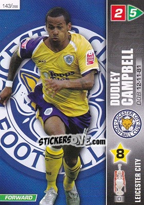 Sticker Dudley Campbell - Coca-Cola Championship 2007-2008 n. 143 - Panini