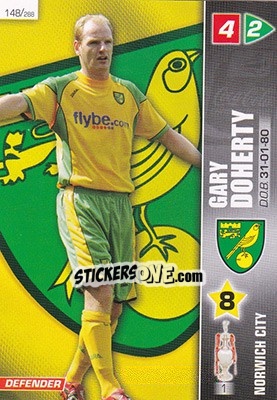 Sticker Gary Doherty - Coca-Cola Championship 2007-2008 n. 148 - Panini