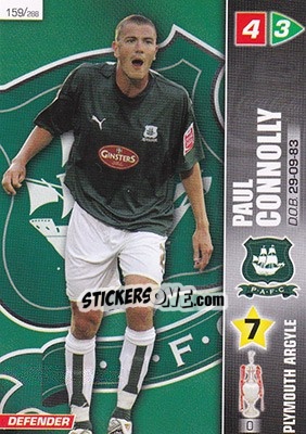 Cromo Paul Connolly - Coca-Cola Championship 2007-2008 n. 159 - Panini