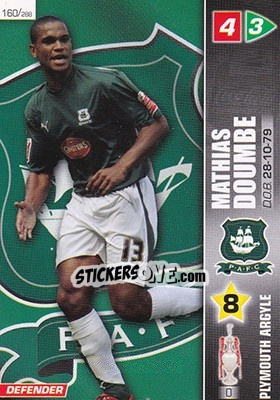 Figurina Mathias Doumbe - Coca-Cola Championship 2007-2008 n. 160 - Panini