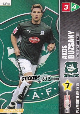 Sticker Akos Buzsaky - Coca-Cola Championship 2007-2008 n. 163 - Panini