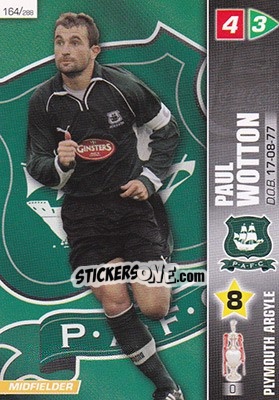 Sticker Paul Wotton - Coca-Cola Championship 2007-2008 n. 164 - Panini