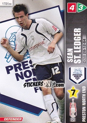 Sticker Sean St. Ledger - Coca-Cola Championship 2007-2008 n. 172 - Panini