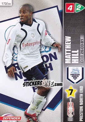 Sticker Matthew Hill - Coca-Cola Championship 2007-2008 n. 173 - Panini