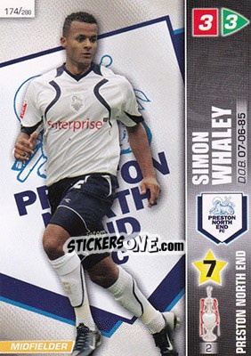 Sticker Simon Whaley - Coca-Cola Championship 2007-2008 n. 174 - Panini