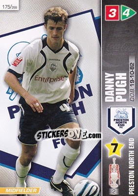 Sticker Danny Pugh - Coca-Cola Championship 2007-2008 n. 175 - Panini