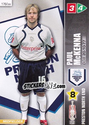 Sticker Paul McKenna - Coca-Cola Championship 2007-2008 n. 176 - Panini