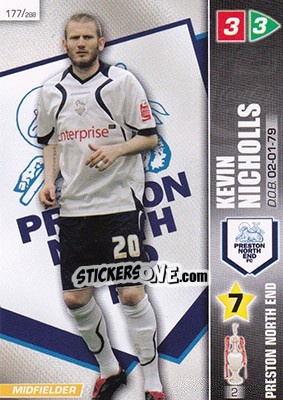 Figurina Kevin Nicholls - Coca-Cola Championship 2007-2008 n. 177 - Panini