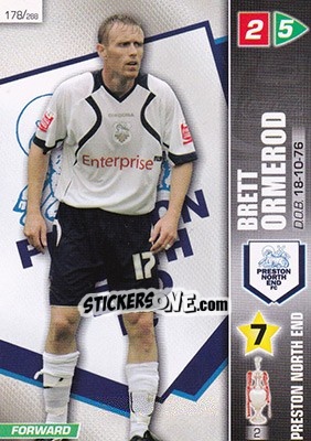 Sticker Brett Ormerod - Coca-Cola Championship 2007-2008 n. 178 - Panini