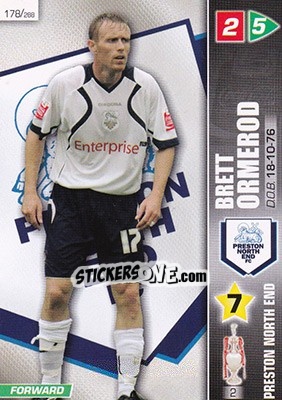 Figurina Brett Ormerod - Coca-Cola Championship 2007-2008 - Panini