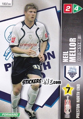 Sticker Neil Mellor - Coca-Cola Championship 2007-2008 n. 180 - Panini