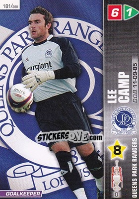 Sticker Lee Camp - Coca-Cola Championship 2007-2008 n. 181 - Panini