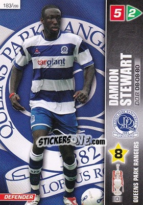 Cromo Damion Stewart - Coca-Cola Championship 2007-2008 n. 183 - Panini