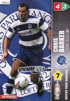 Figurina Chris Barker - Coca-Cola Championship 2007-2008 n. 184 - Panini