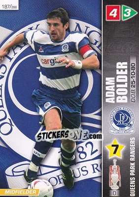 Sticker Adam Bolder - Coca-Cola Championship 2007-2008 n. 187 - Panini