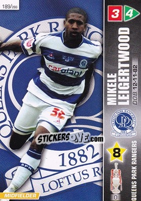 Sticker Mikele Leigertwood - Coca-Cola Championship 2007-2008 n. 189 - Panini
