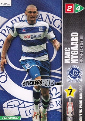 Sticker Marc Nygaard - Coca-Cola Championship 2007-2008 n. 190 - Panini