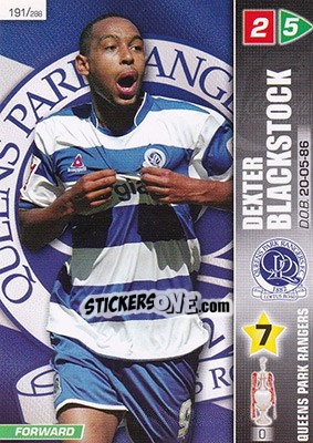 Sticker Dexter Blackstock - Coca-Cola Championship 2007-2008 n. 191 - Panini
