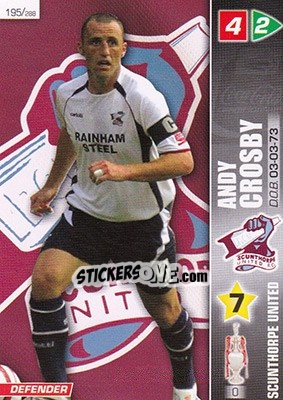 Sticker Andy Crosby - Coca-Cola Championship 2007-2008 - Panini