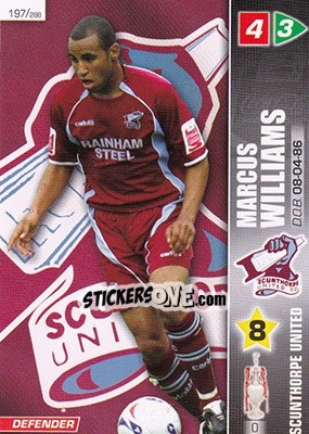 Cromo Marcus Williams - Coca-Cola Championship 2007-2008 - Panini