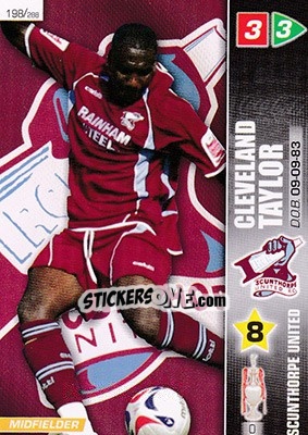 Sticker Cleveland Taylor - Coca-Cola Championship 2007-2008 - Panini