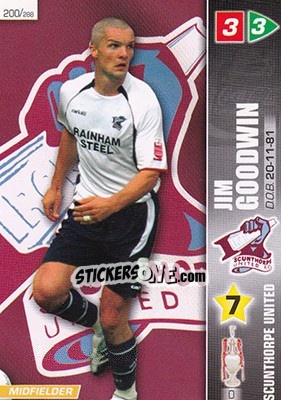 Figurina Jim Goodwin - Coca-Cola Championship 2007-2008 - Panini