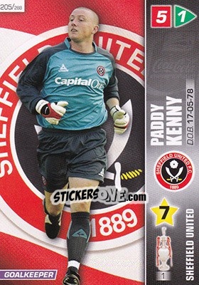 Sticker Paddy Kenny - Coca-Cola Championship 2007-2008 n. 205 - Panini