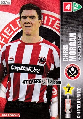 Sticker Chris Morgan - Coca-Cola Championship 2007-2008 n. 208 - Panini