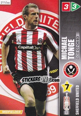 Sticker Michael Tonge - Coca-Cola Championship 2007-2008 n. 211 - Panini