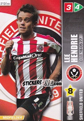 Cromo Lee Hendrie - Coca-Cola Championship 2007-2008 n. 212 - Panini
