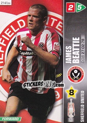 Sticker James Beattie - Coca-Cola Championship 2007-2008 n. 214 - Panini