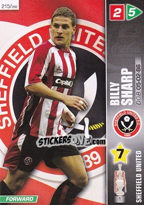 Sticker Billy Sharp - Coca-Cola Championship 2007-2008 n. 215 - Panini