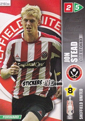 Sticker Jon Stead - Coca-Cola Championship 2007-2008 n. 216 - Panini