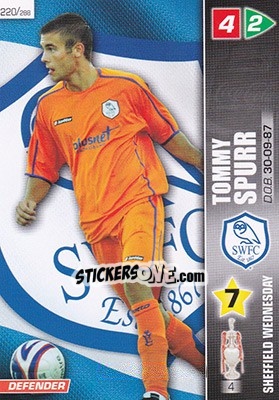 Cromo Tommy Spurr - Coca-Cola Championship 2007-2008 n. 220 - Panini