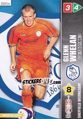 Sticker Glenn Whelan - Coca-Cola Championship 2007-2008 n. 222 - Panini