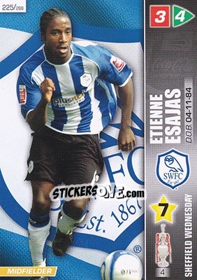 Sticker Etienne Esajas - Coca-Cola Championship 2007-2008 n. 225 - Panini