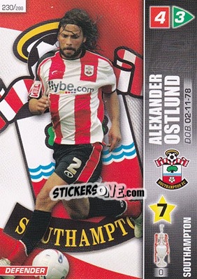 Cromo Alexander Ostlund - Coca-Cola Championship 2007-2008 - Panini